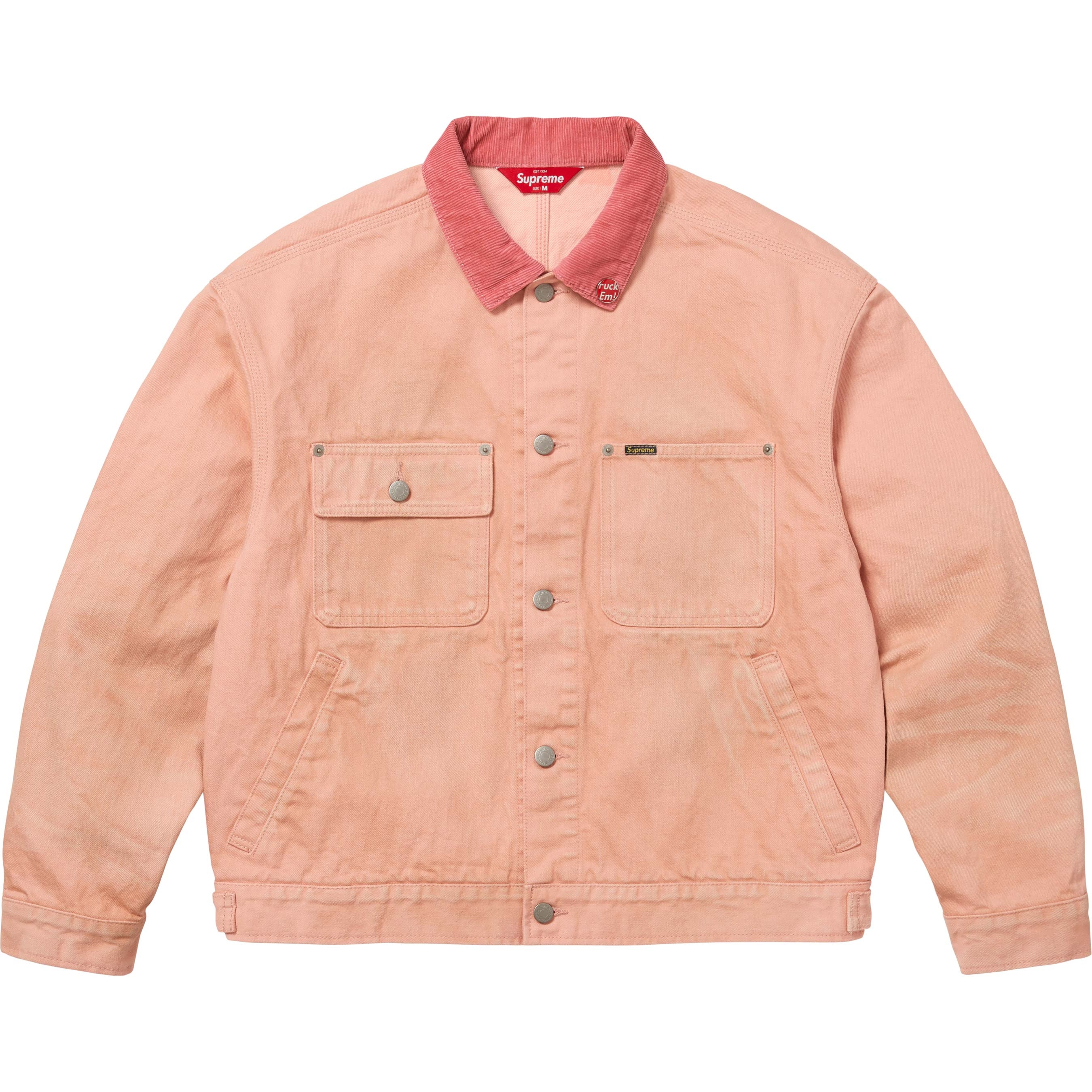 Distressed Selvedge Trucker Jacket view 3